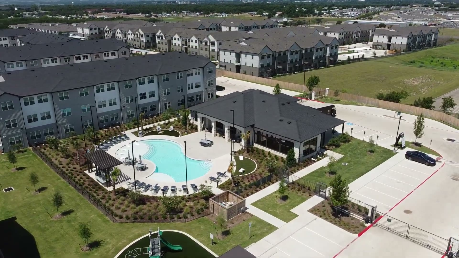 Multifamily apartment community exterior