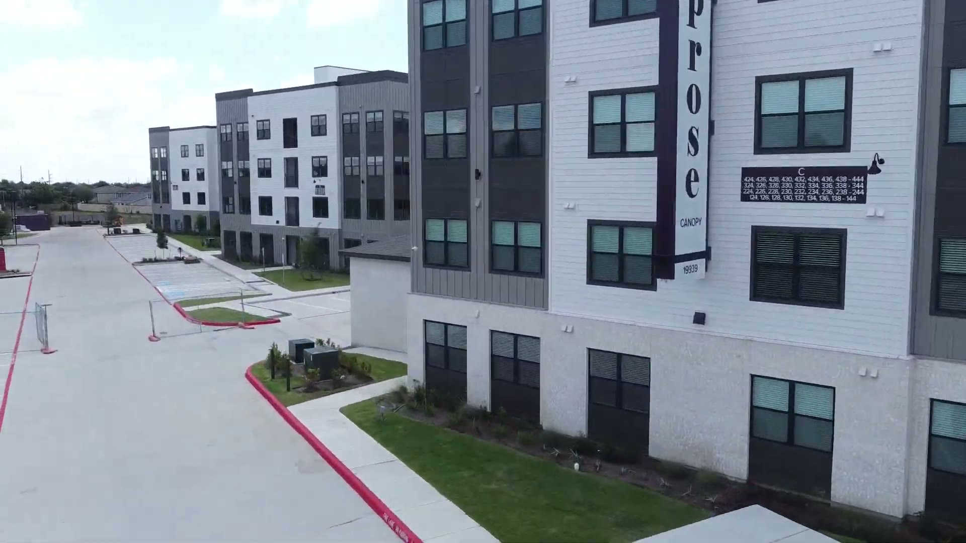 Senior living and student housing community exterior